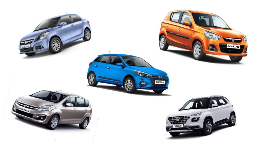 Top selling cars in india