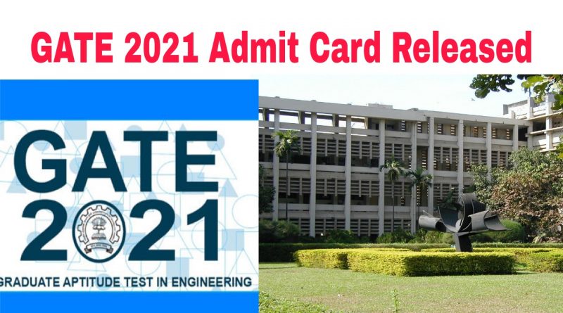 GATE 2021 admit card is out Check how to download hall ticket iit bombay