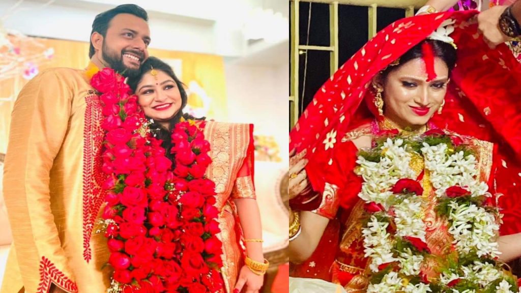 Tollywood actor Indrasish Roy and Souravi Tarafdar marriage photo girlfriend boyfriend turns into husband wife