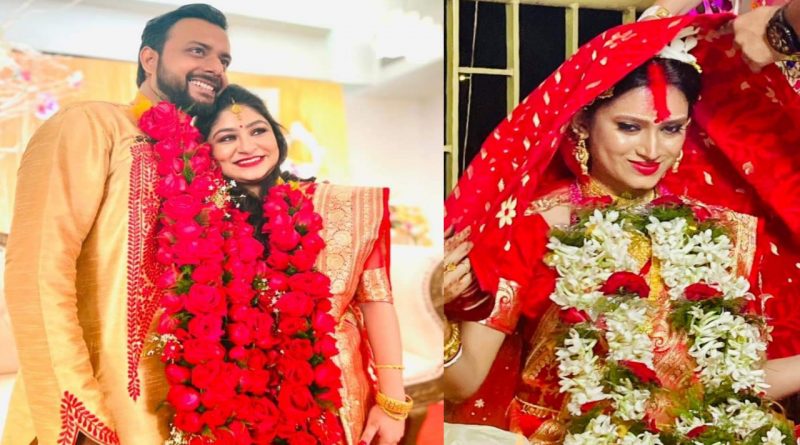 Tollywood actor Indrasish Roy and Souravi Tarafdar marriage photo girlfriend boyfriend turns into husband wife